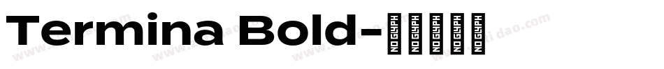 Termina Bold字体转换